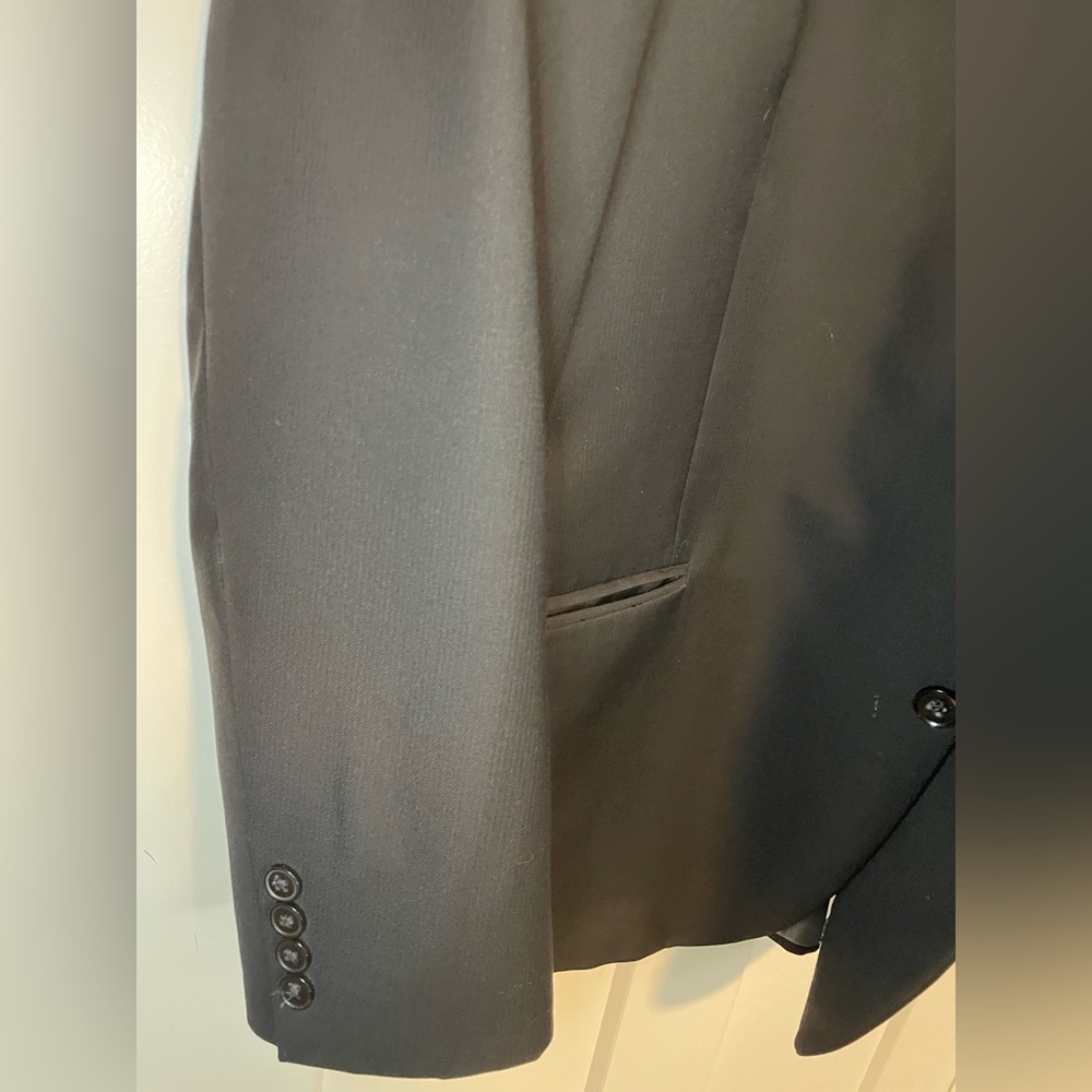 MENS PETER MILLAR SPORT COAT BLAZER JACKET BLACK SIZE 46R - Picture 3 of 9